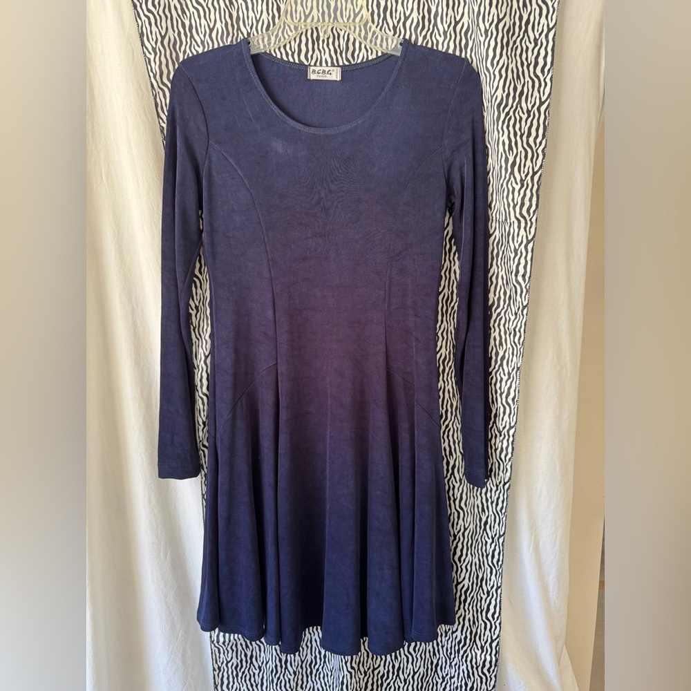 Elegant Navy Blue Women's Dress